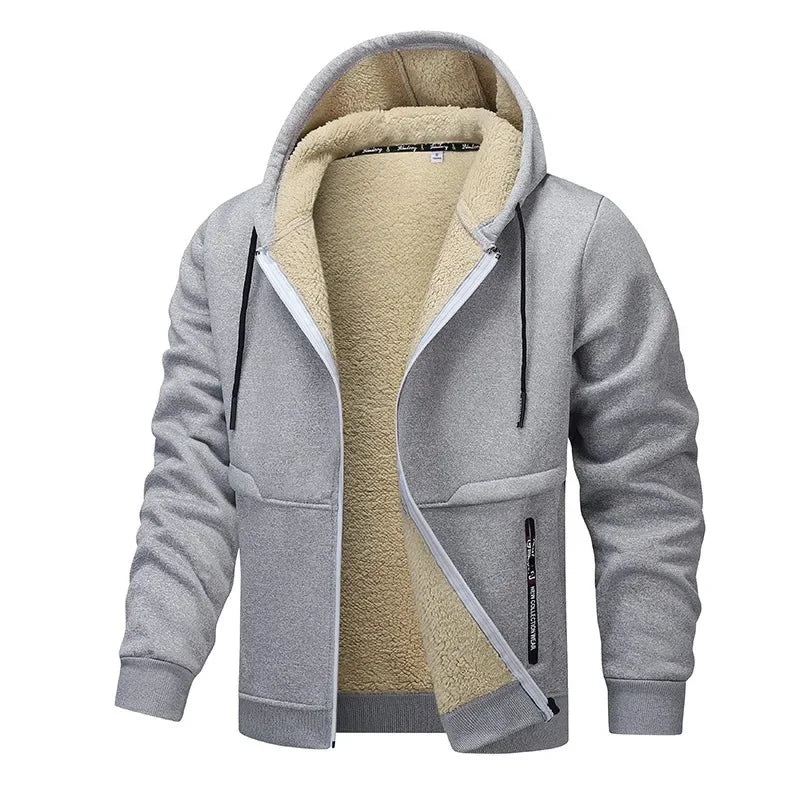 Fleece Jacke mit Kapuze für Herren | Arbeitskleidung