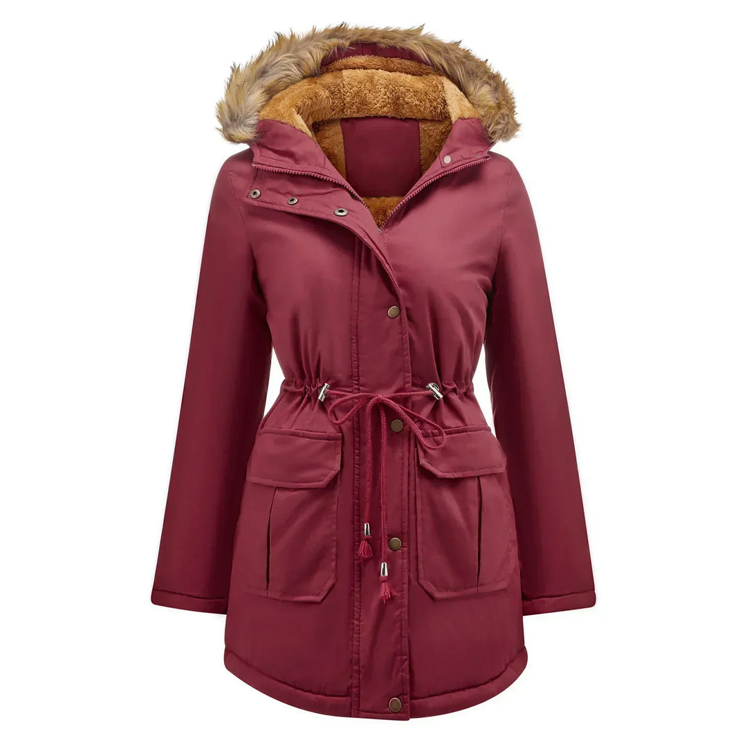 Parka Damen mit Kapuze und schmaler Passform | Retro