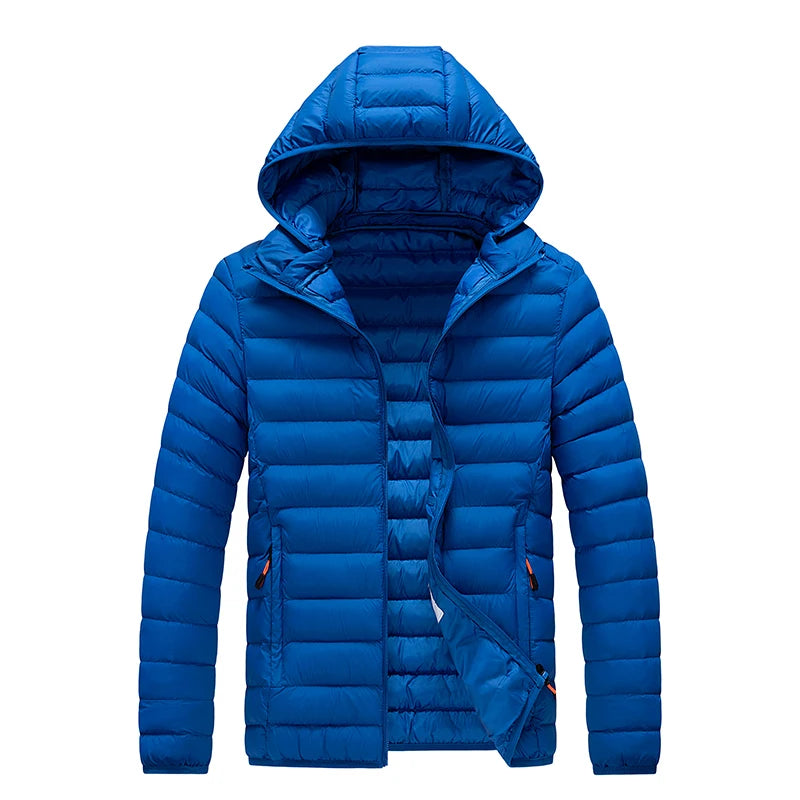 Daunen Jacke mit Kapuze für Herren | Wetterfest
