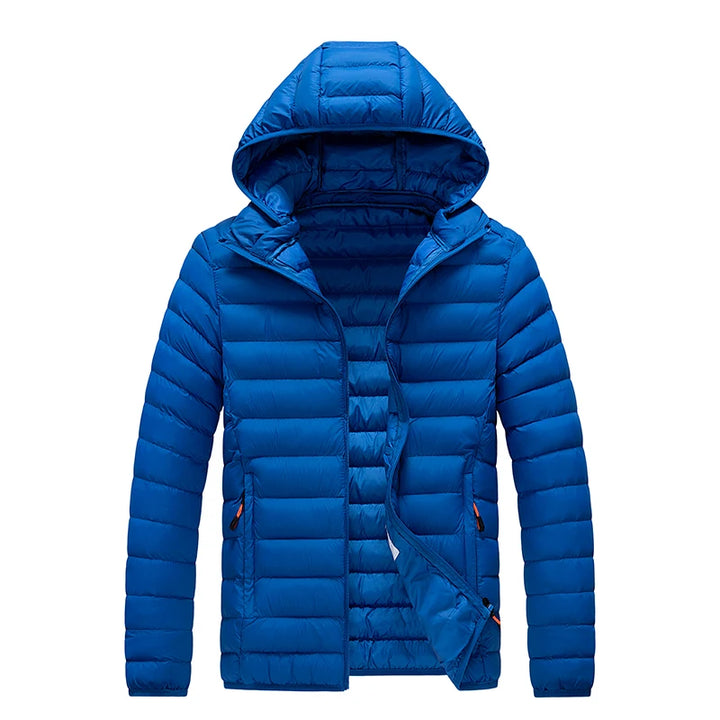 Daunen Jacke mit Kapuze für Herren | Wetterfest