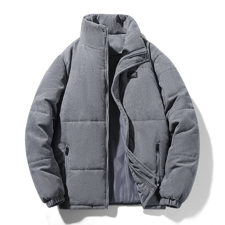 Herren Dicke Warme Winterjacke mit Reißverschluss | Langarm