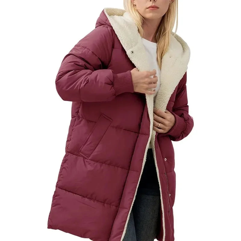 Winter Warme Parka Damen | mit Kapuze
