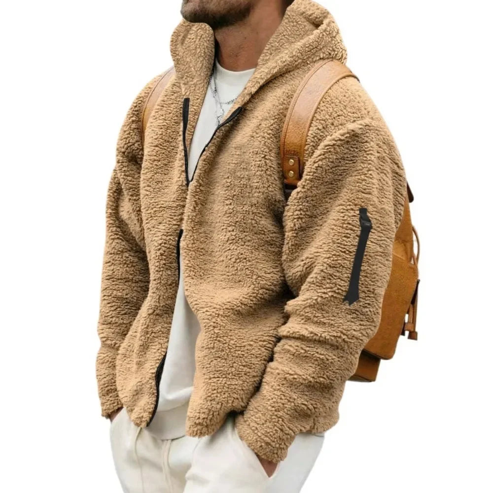 Fleece Jacke mit Reißverschluss für Herren | Moderne