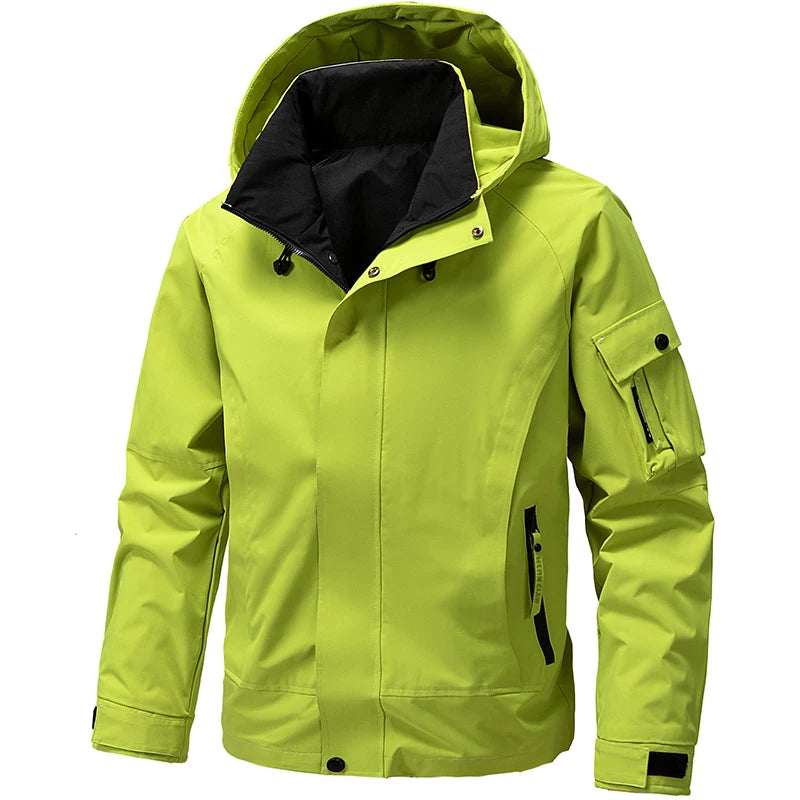 Softshell Skijacke mit Kapuze für Herren | Winddicht
