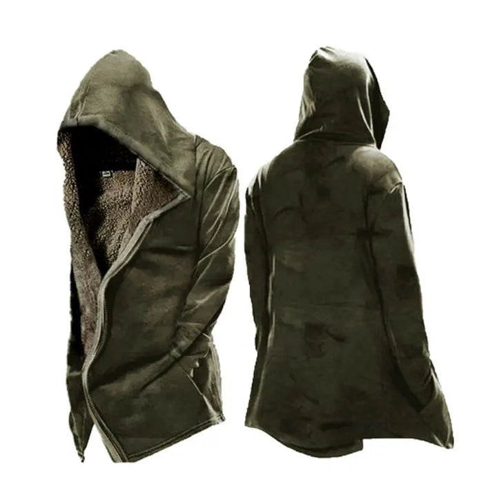Herren Warme Skelett Fleecejacke | Kapuze