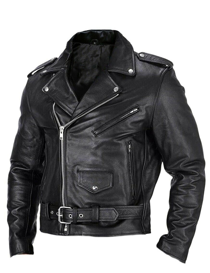 Herren Jacke mit langen Ärmeln und Reißverschluss | Schwarz