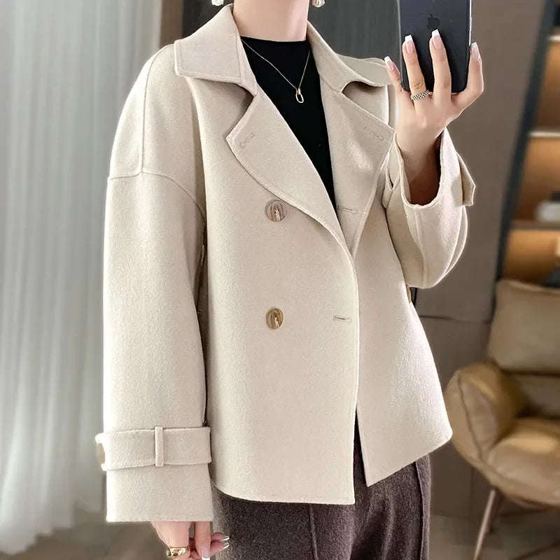 Damen Woll Jacke | Locker geschnitte
