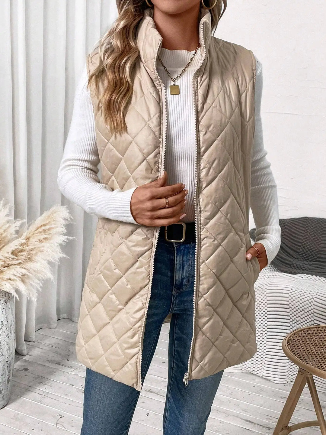 Damen Winter Warm Pufferweste | Ärmellos