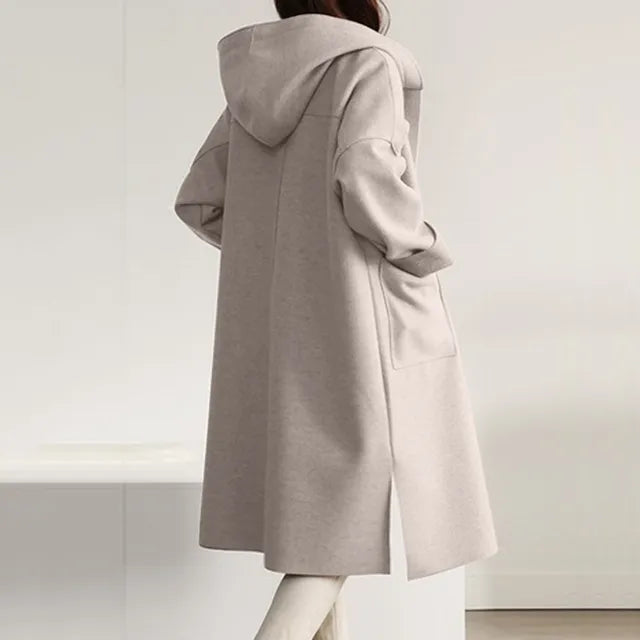 Lässig gefütterte Winterjacke mit Kapuze für Damen | Gefüttert