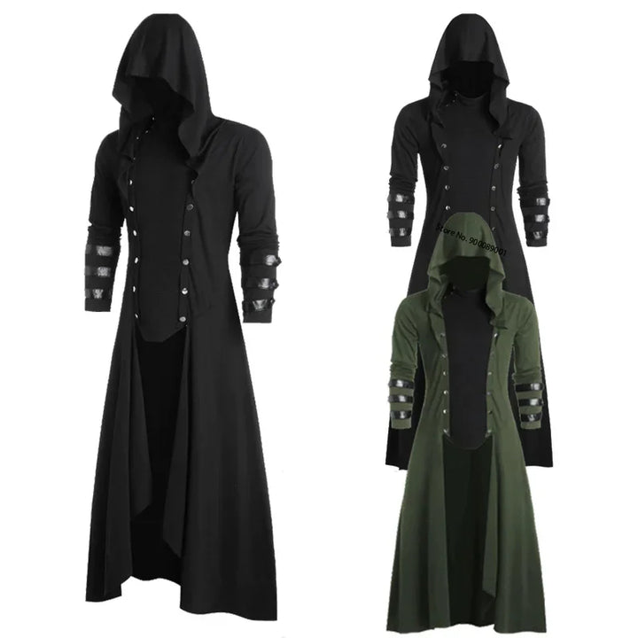 Herren Lange Gothic Jacke | Langarm