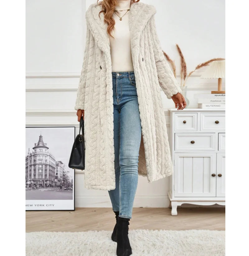 Fleece Jacke mit Kapuze für Damen | Warm