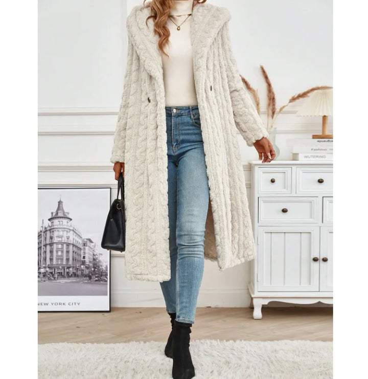Fleece Jacke mit Kapuze für Damen | Warm