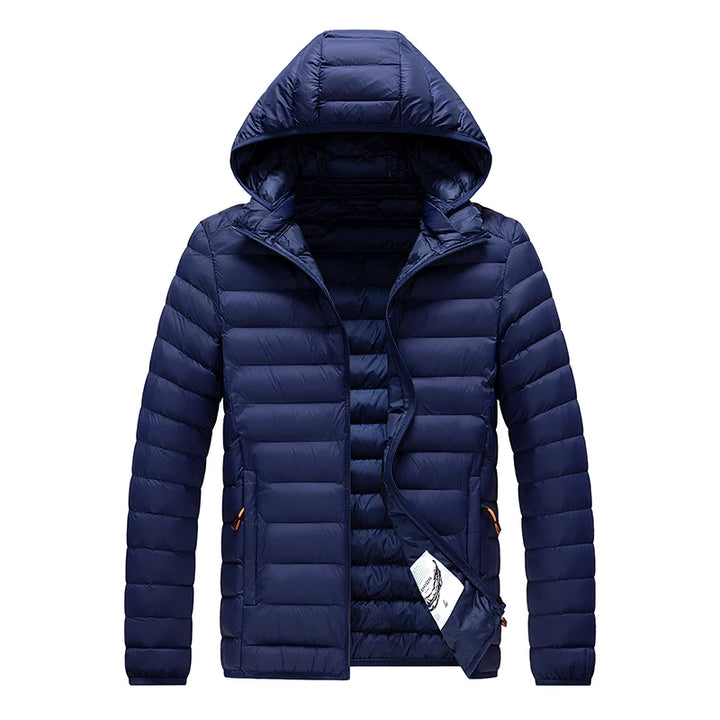 Daunen Jacke mit Kapuze für Herren | Wetterfest