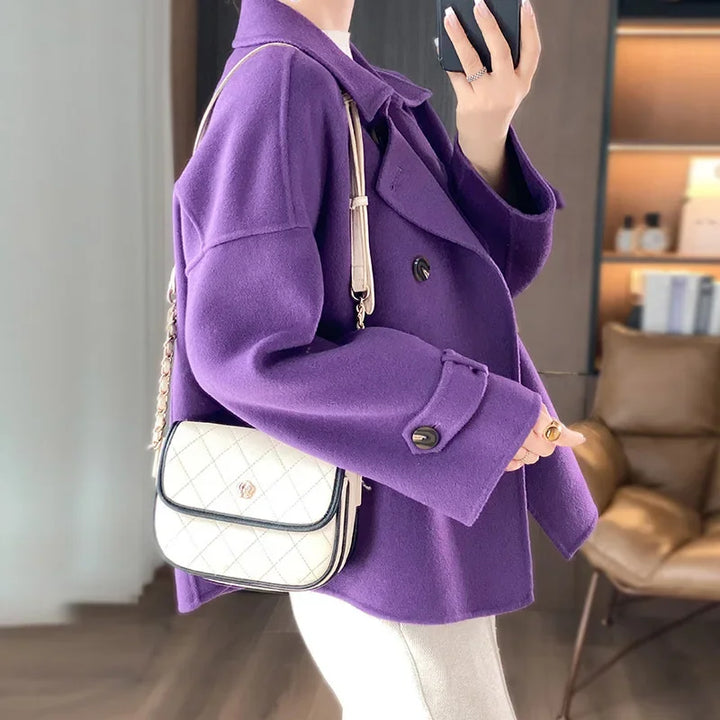 Damen Woll Jacke | Locker geschnitte