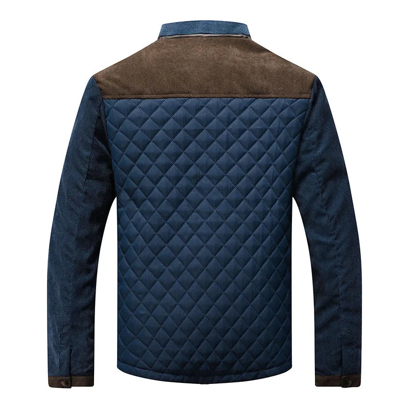 Herren Lässige Bomber Jacke | Knopf Daunen