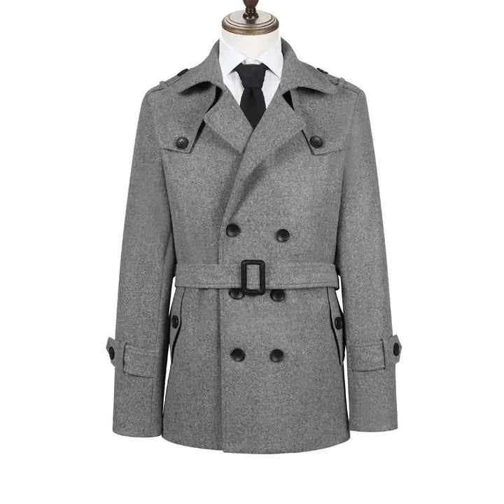 Herren-Trench Coat mit doppelter Knopfleiste | Gürtel