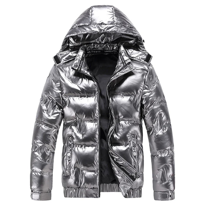 Warme Daunen Jacke für Herren | Stehkragen