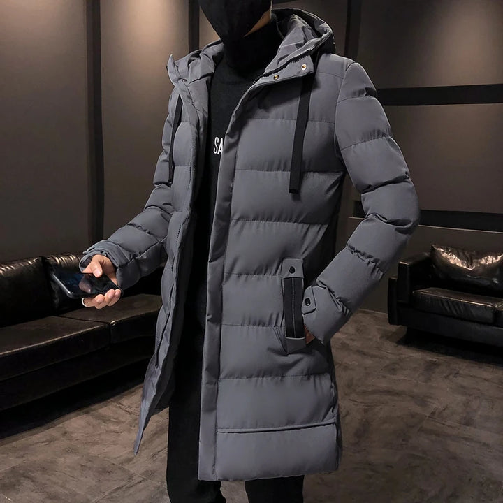 Parka Herren Lang Warm Mantel | Kapuzen