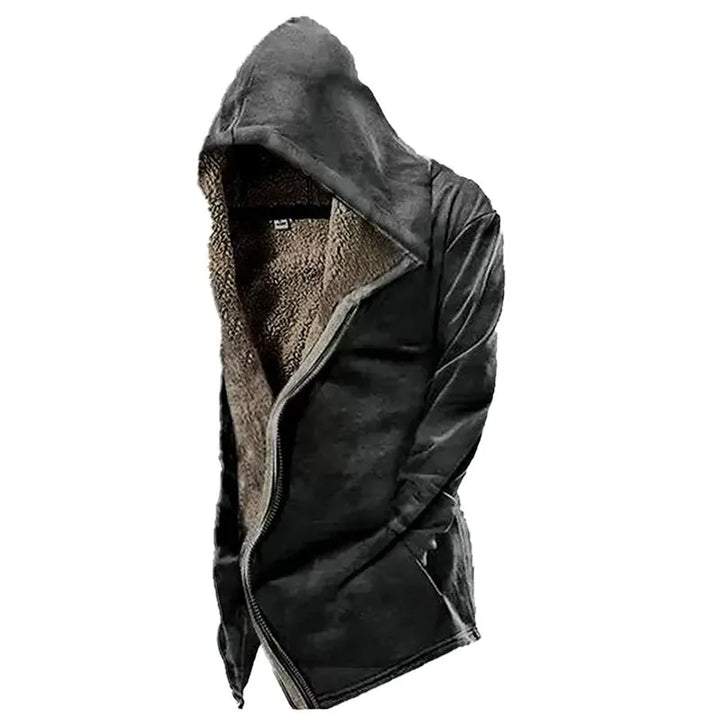 Herren Warme Skelett Fleecejacke | Kapuze