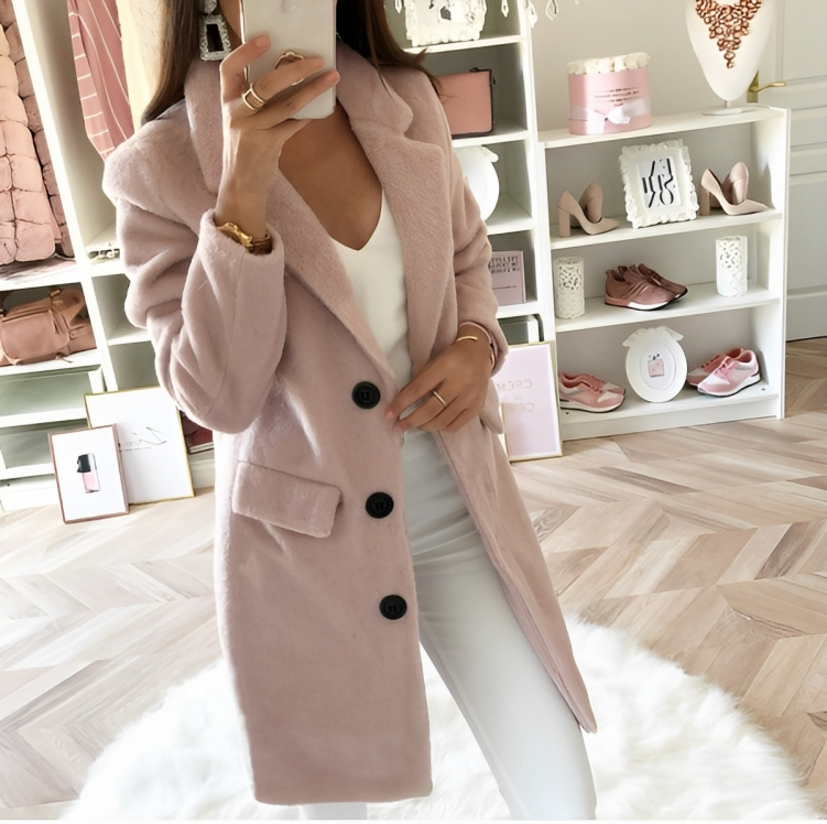 Damen Moderne Teddy Jacke | Langer