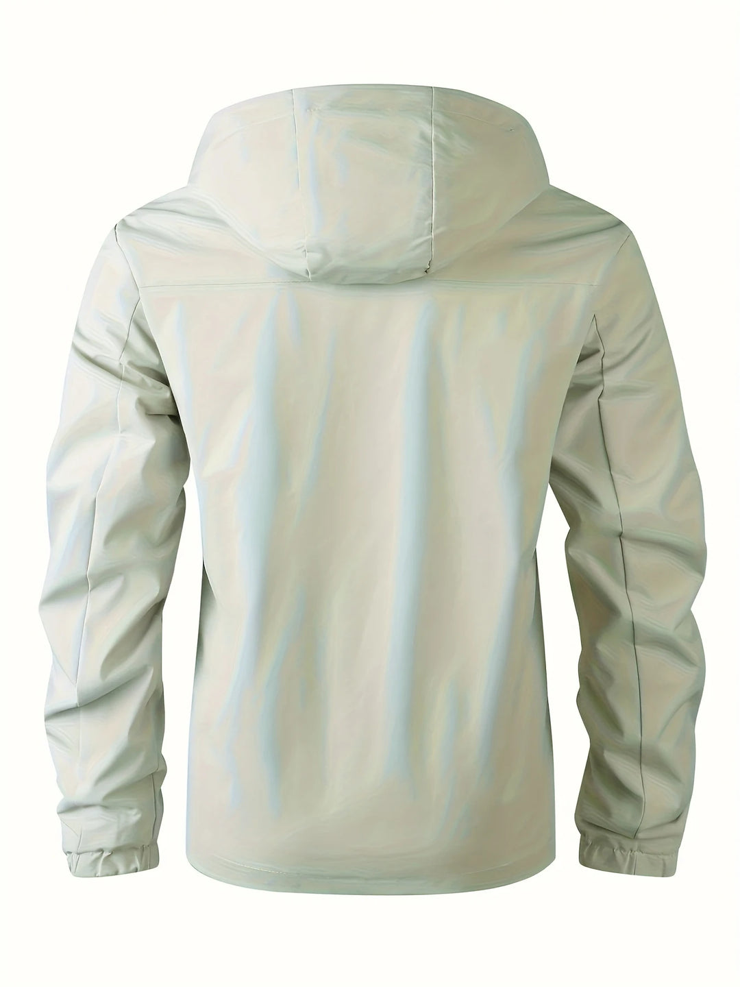 Herren-Freizeit Windjacke mit gerippten Ärmeln | Kapuze