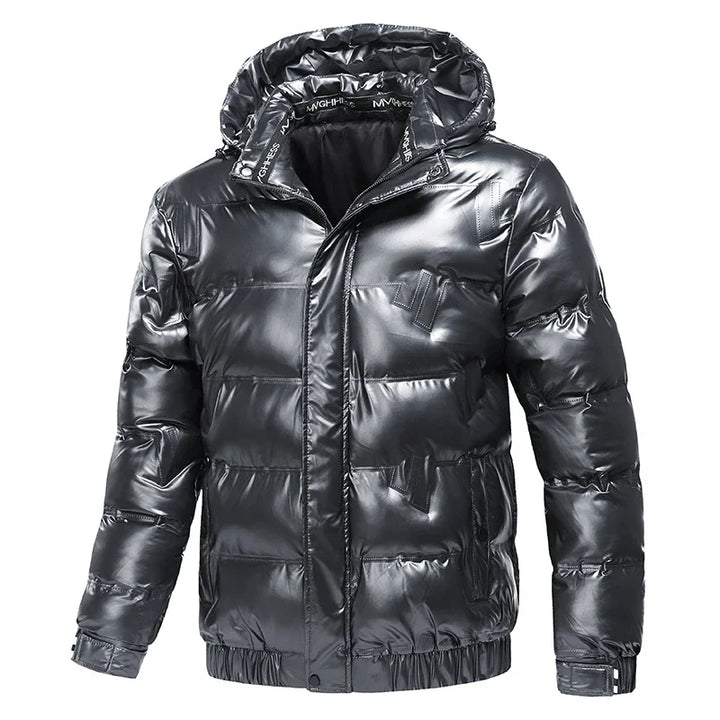 Warme Daunen Jacke für Herren | Stehkragen