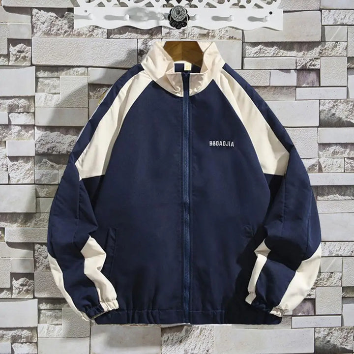 Herren Freizeitjacke Übergroß Bomberjacke | Reißverschluss