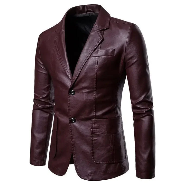 Herren Mehrere Taschen Blazer mit Knopfleiste | Lange Ärmel
