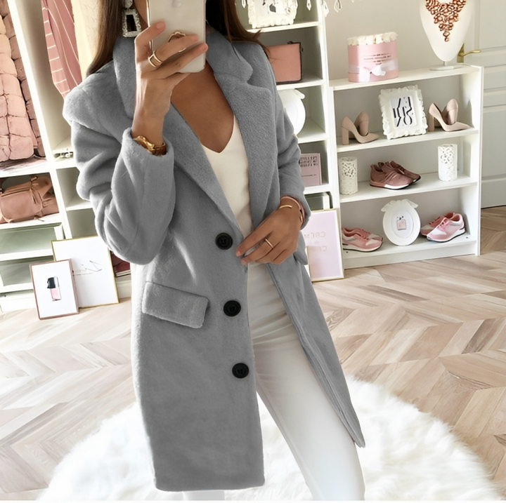 Damen Moderne Teddy Jacke | Langer