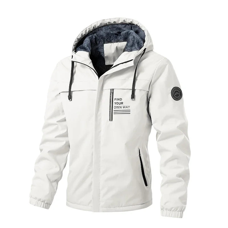 Ski Jacke mit Kapuze für Herren | Wetterfest