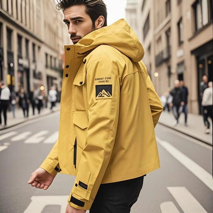 Softshell Skijacke mit Kapuze für Herren | Winddicht