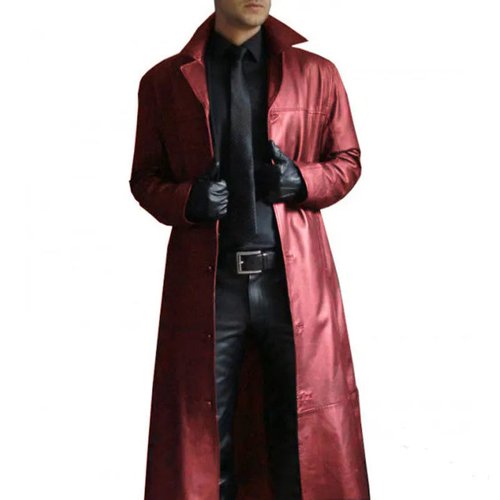 Herren-Trench Windbreaker Lang Mantel | Schmal geschnitten