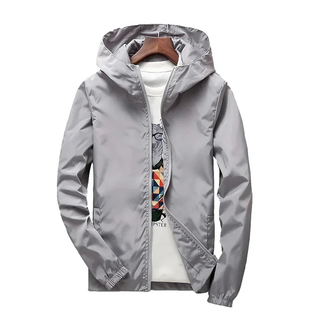 Unisex Kapuze Im Freien Windjacke | Reißverschluss