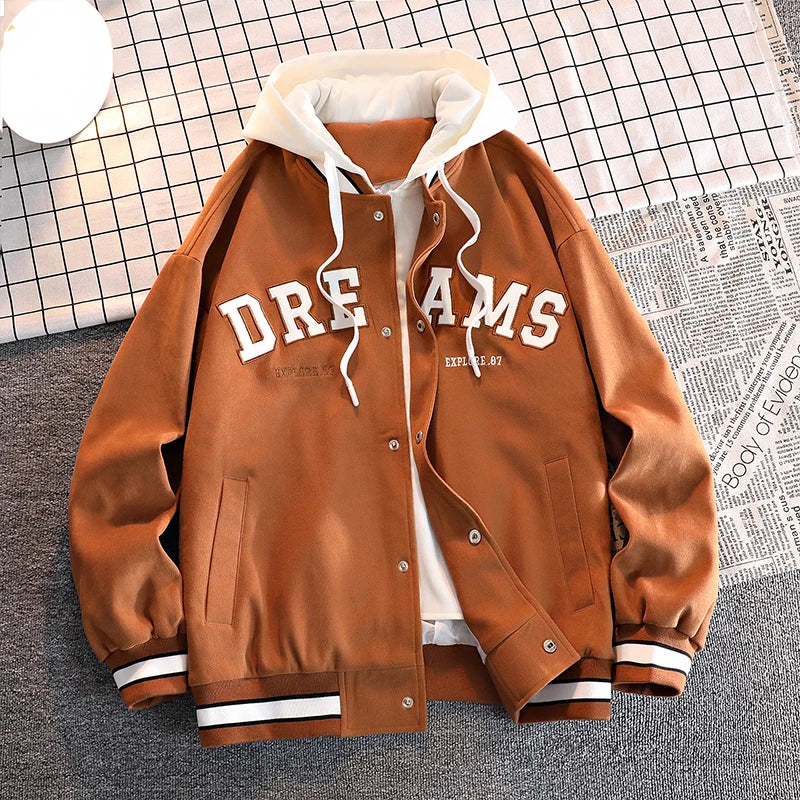 Coole College Jacke für Herren | Mit Kapuze