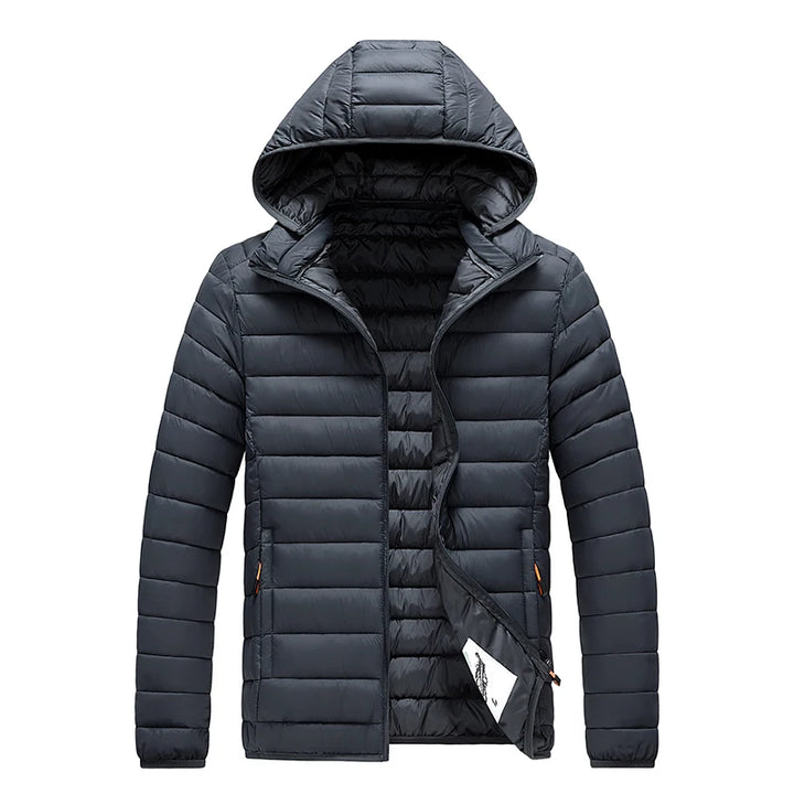 Daunen Jacke mit Kapuze für Herren | Wetterfest