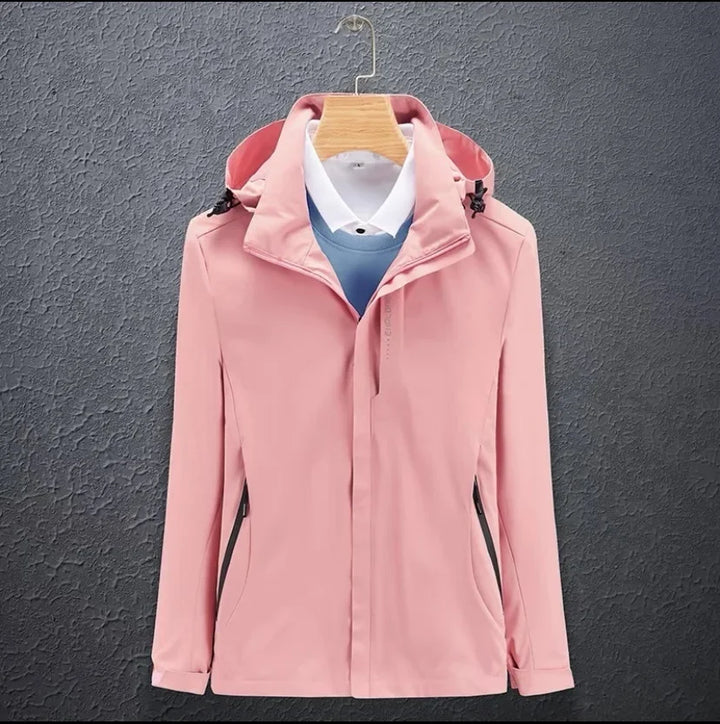 Unisex Schlank Passform Kapuze Windjacke | Reißverschluss