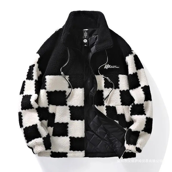Karrierte Fleece Jacke für Damen und Herren | Stilvoll