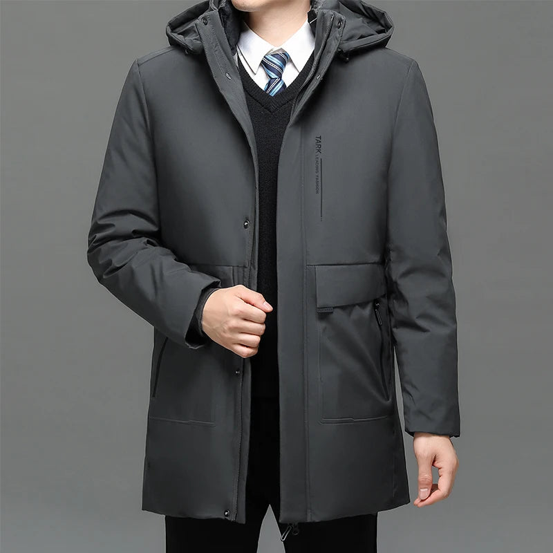 Parka Herren mit Kapuze | Lang