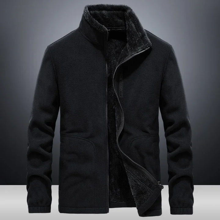 Herren Warme Fleece Jacke | Stehkragen