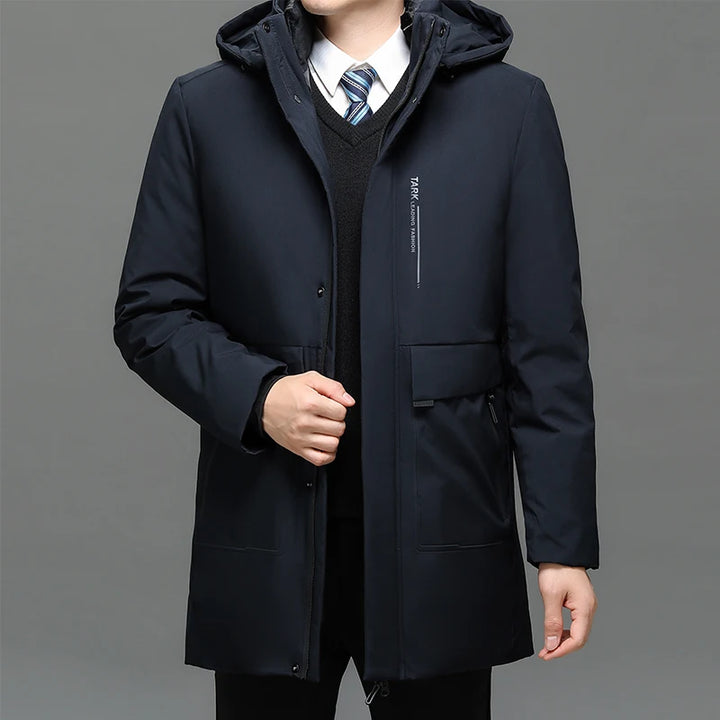 Parka Herren mit Kapuze | Lang