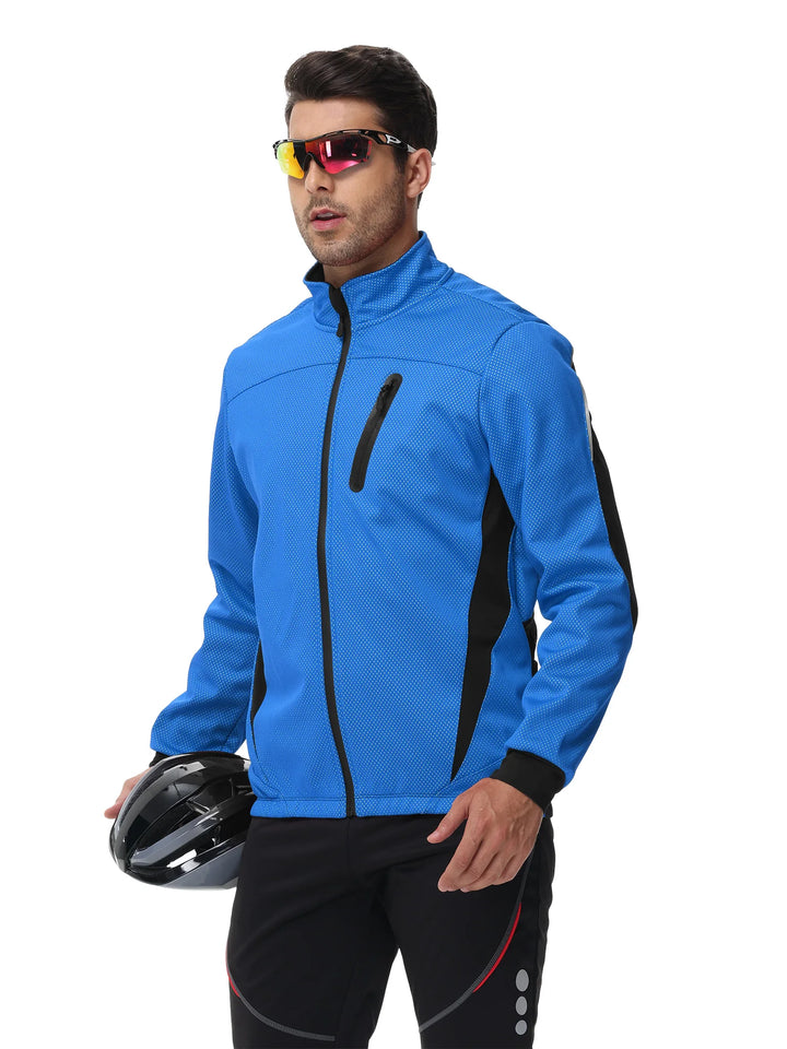 Herren Warme Langarm Windjacke | Reißverschluss