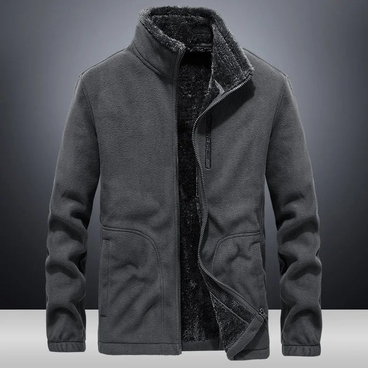 Herren Warme Fleece Jacke | Stehkragen