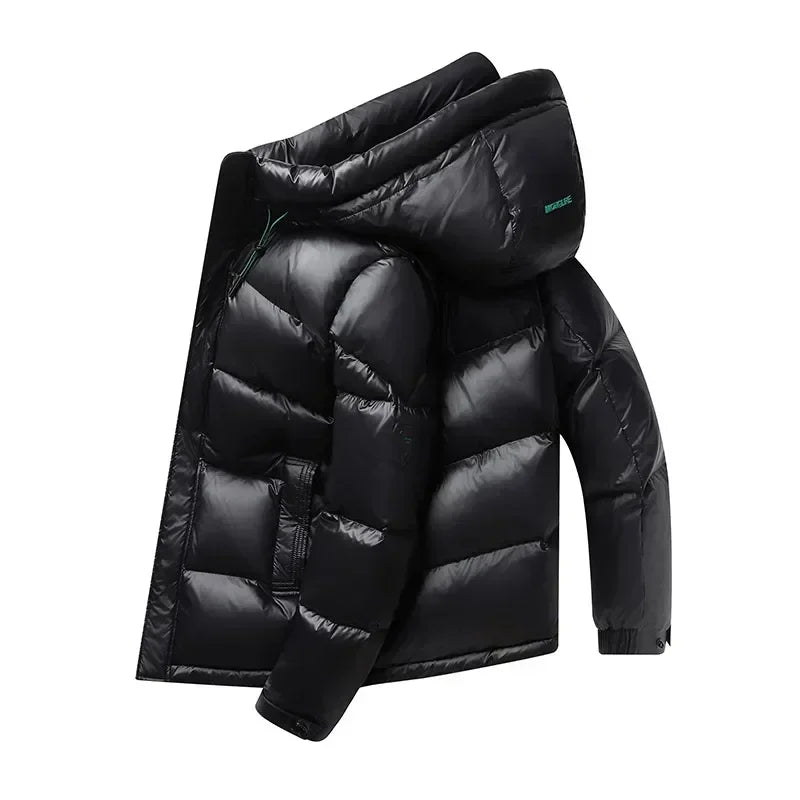 Herren Winter Daunen Jacke mit Kapuze | Kalt