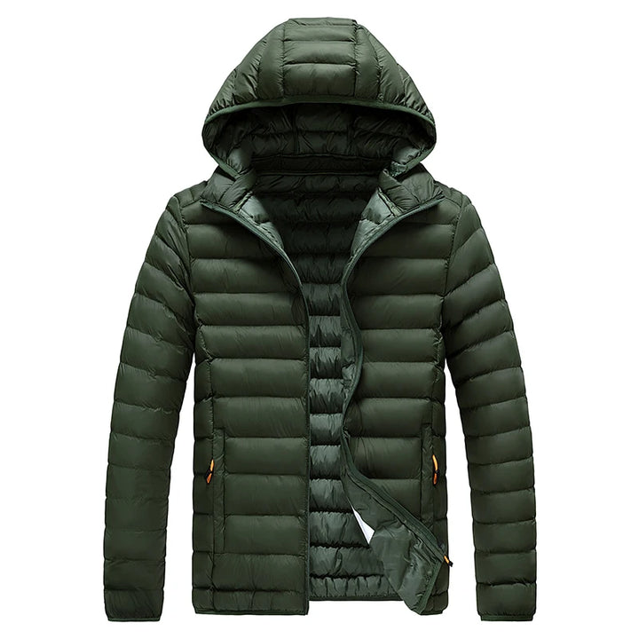 Daunen Jacke mit Kapuze für Herren | Wetterfest