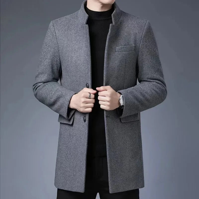 Woll Jacke für Herren | Lockerer Schnitt