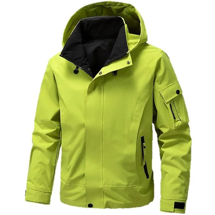 Regenjacke mit Kapuze für Herren | Gefüttert