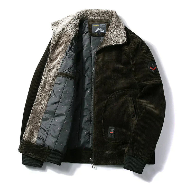 Herren Warme Dicke Reißverschlussjacke | Übergroß