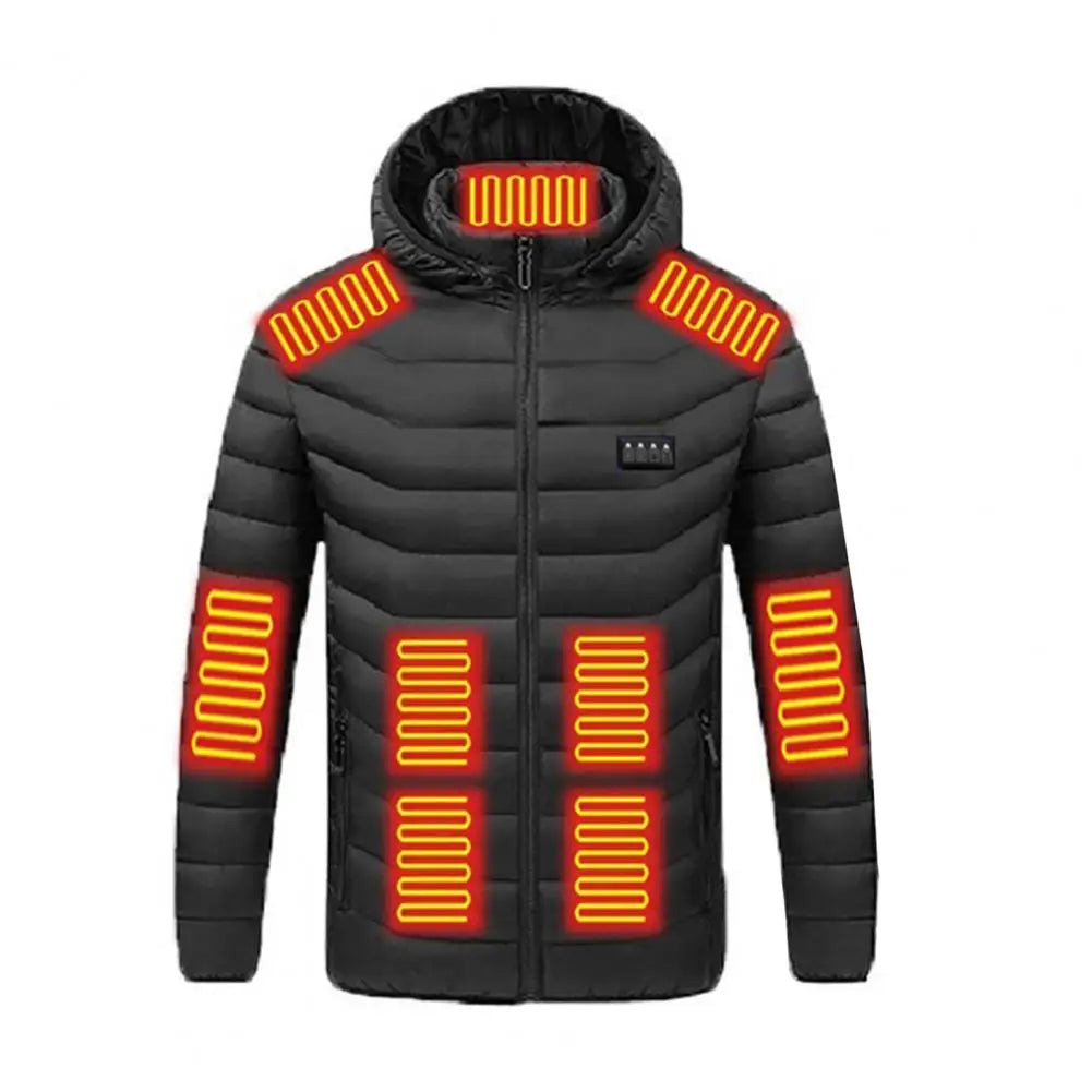 Beheizbare Jacke mit Kapuze für Herren | Praktisch
