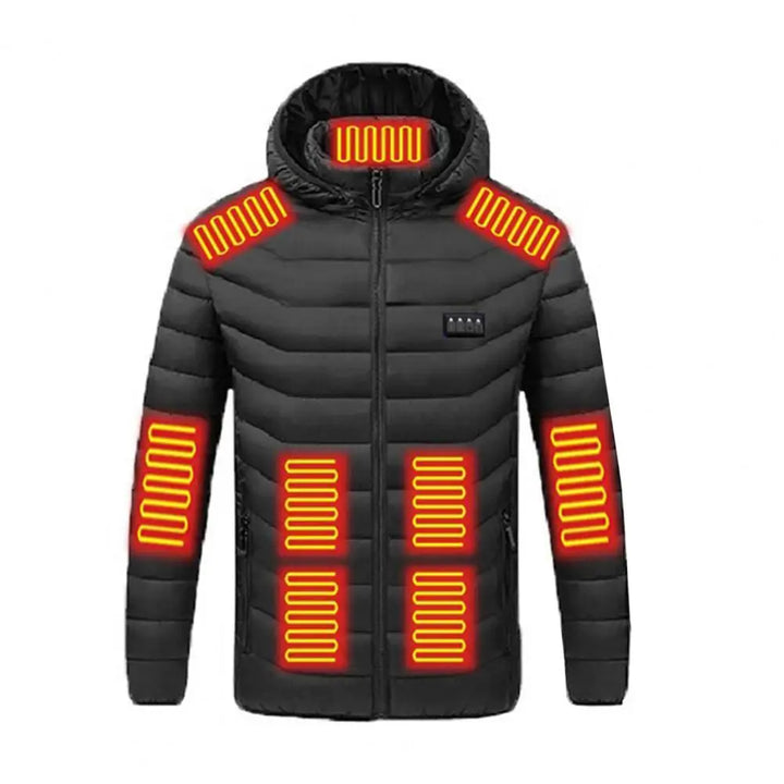 Beheizbare Jacke mit Kapuze für Herren | Praktisch