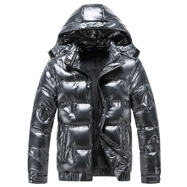 Warme Daunen Jacke für Herren | Stehkragen